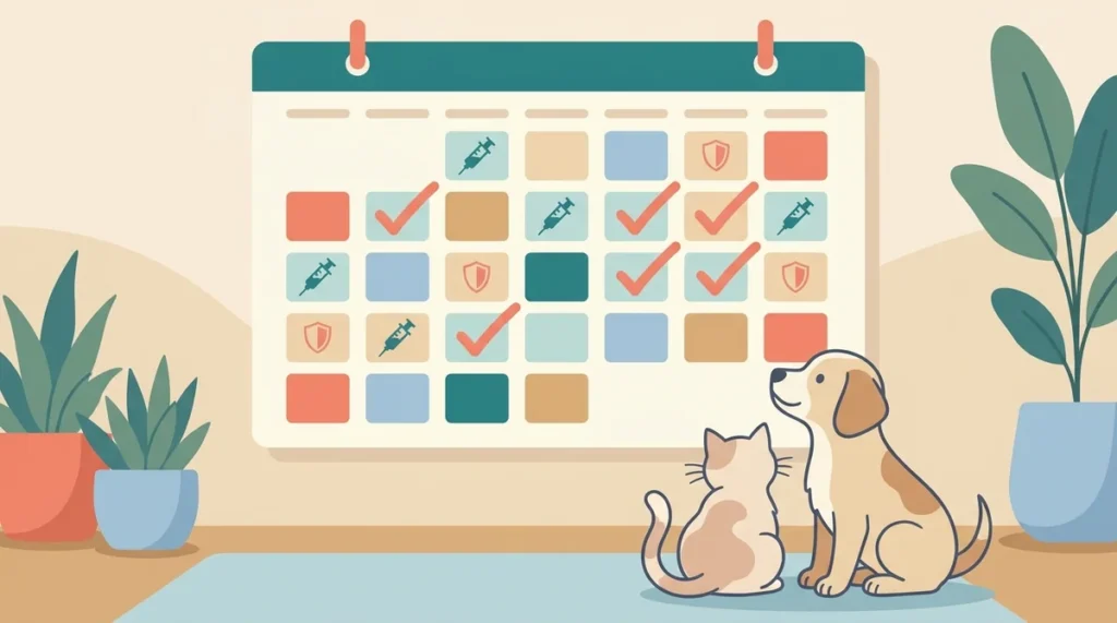 Calendário de vacinação cães e gatos 2026 (CFMV + ABSAB)