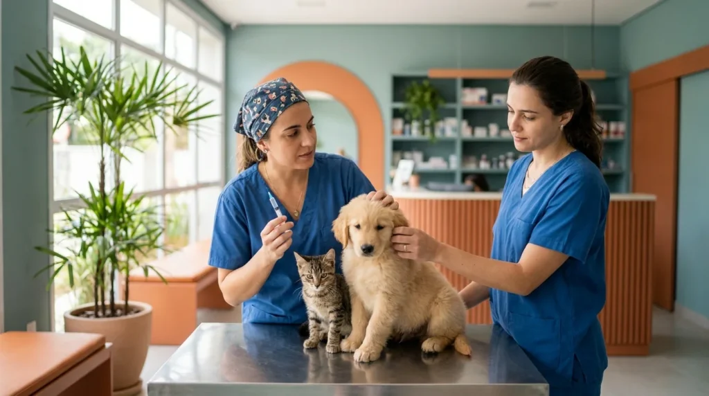 Calendário de vacinação de cães e gatos 2026