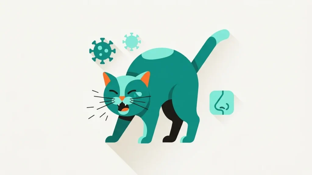 Gato espirrando com olho lacrimejando: rinotraqueíte e outras causas